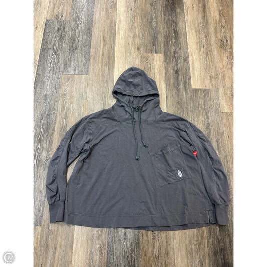 Athletic Sweatshirt Hoodie By Free People In Grey, Size: Xs