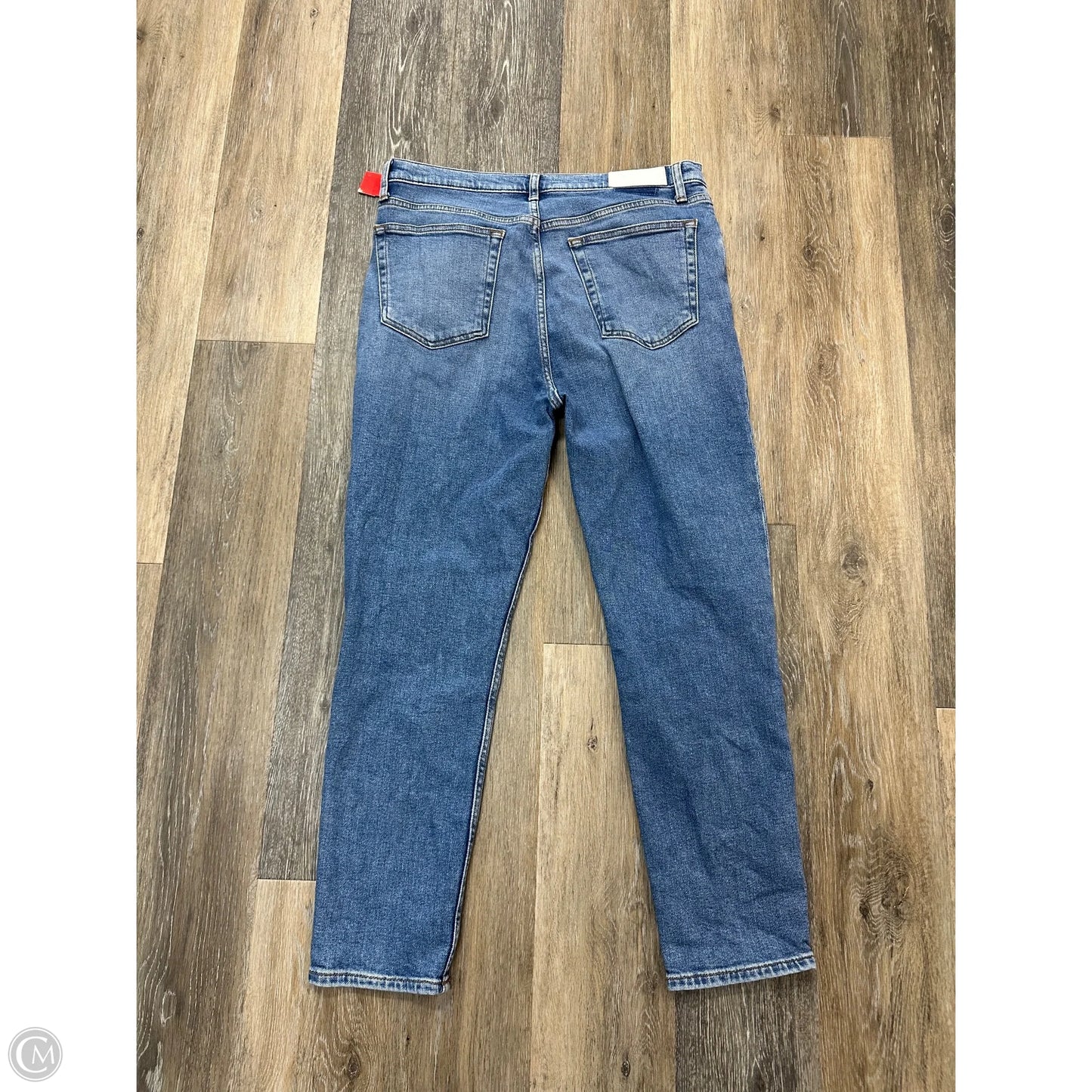 Jeans Straight By RE/DONE In Blue Denim, Size: 14