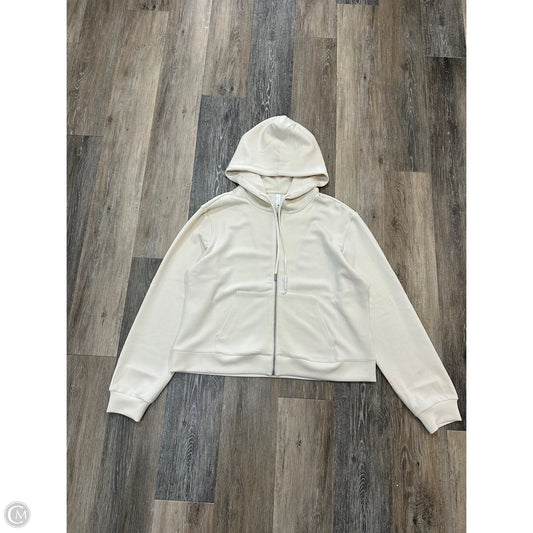 -Athletic Sweatshirt Hoodie By 7 Diamonds In Cream, Size: L