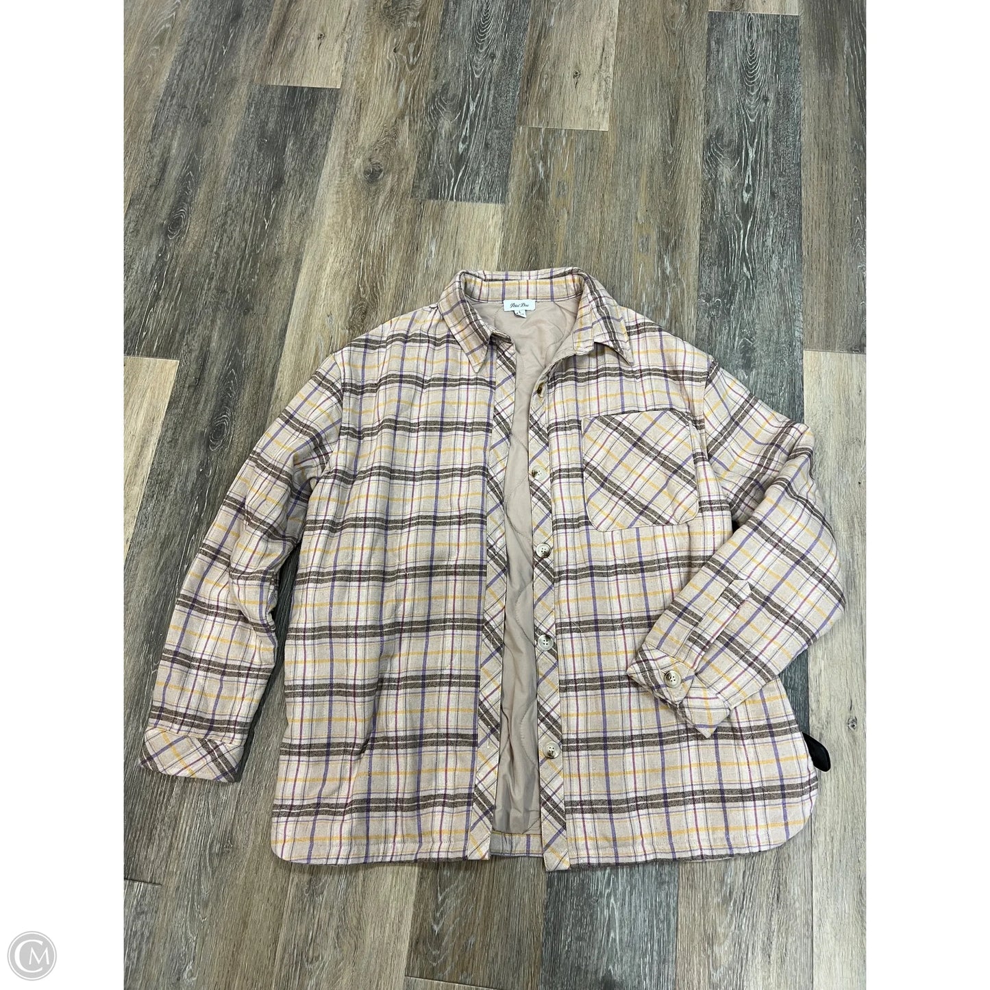 Jacket Other By Petal Dew In Plaid Pattern, Size: L