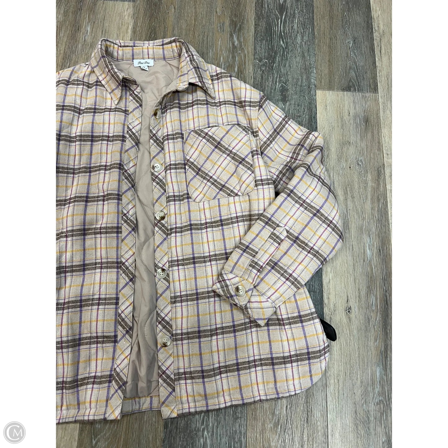 Jacket Other By Petal Dew In Plaid Pattern, Size: L