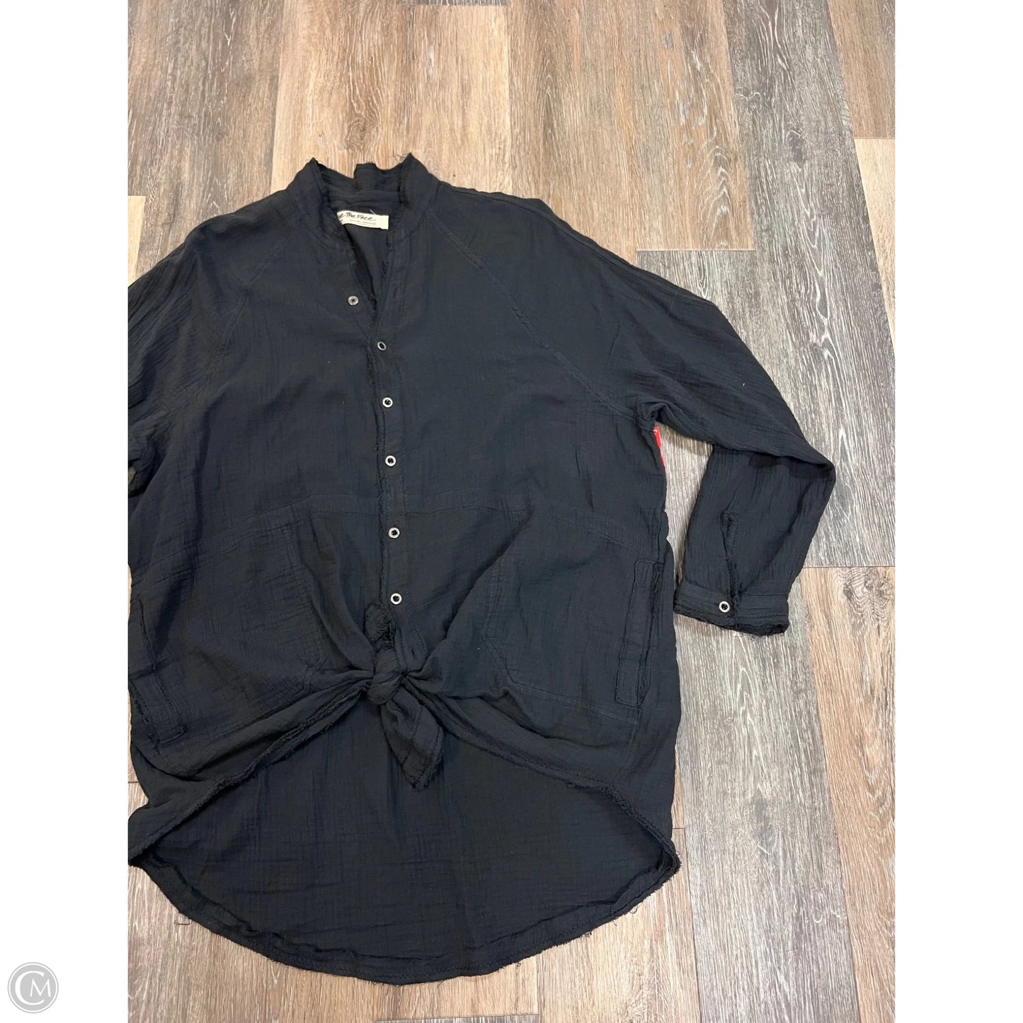 Blouse Long Sleeve By We The Free In Black, Size: L