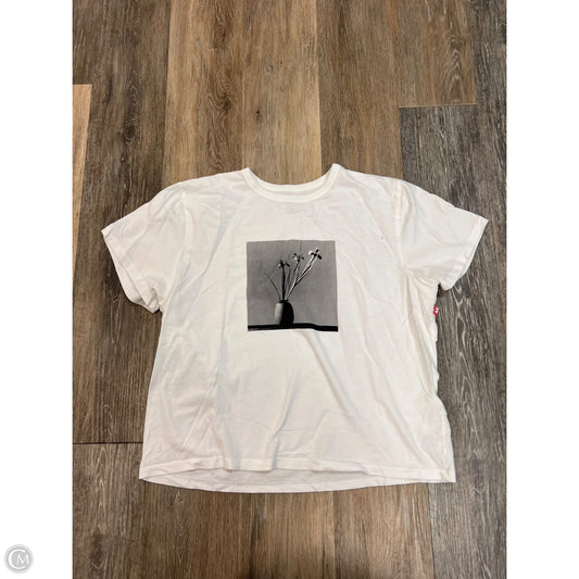 Top Short Sleeve By Abercrombie And Fitch In White, Size: Xl