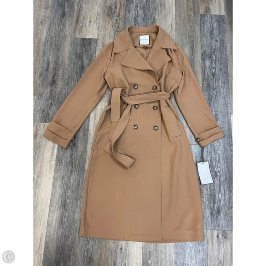 Coat Trench Coat By Bagatelle In Tan, Size: M