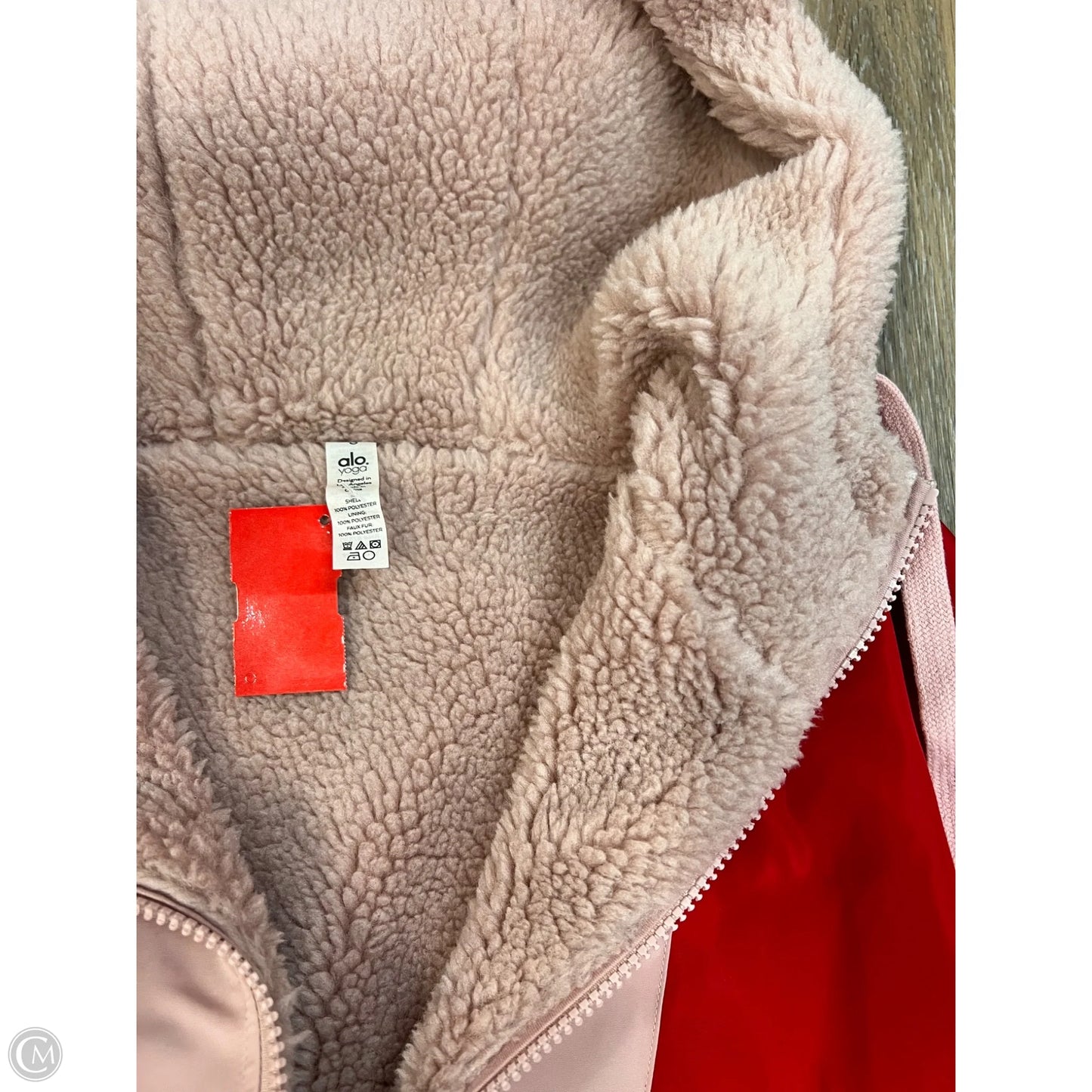 Coat Puffer & Quilted By Alo In Pink & Red, Size: S