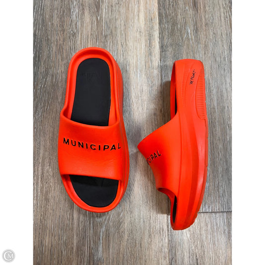 Sandals Sport By Municipal In Orange, Size: 7