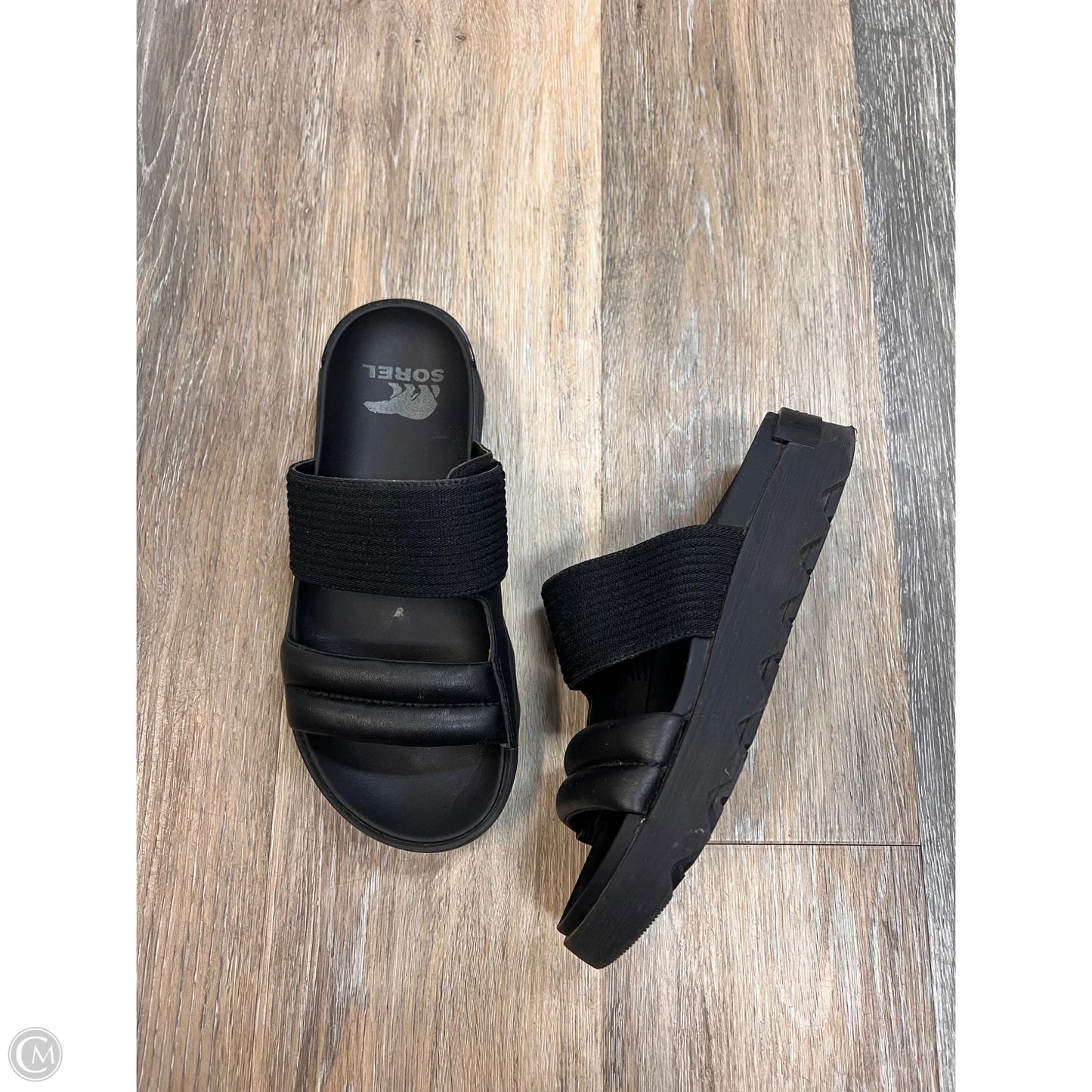 Sandals Flats By Sorel In Black, Size: 7.5