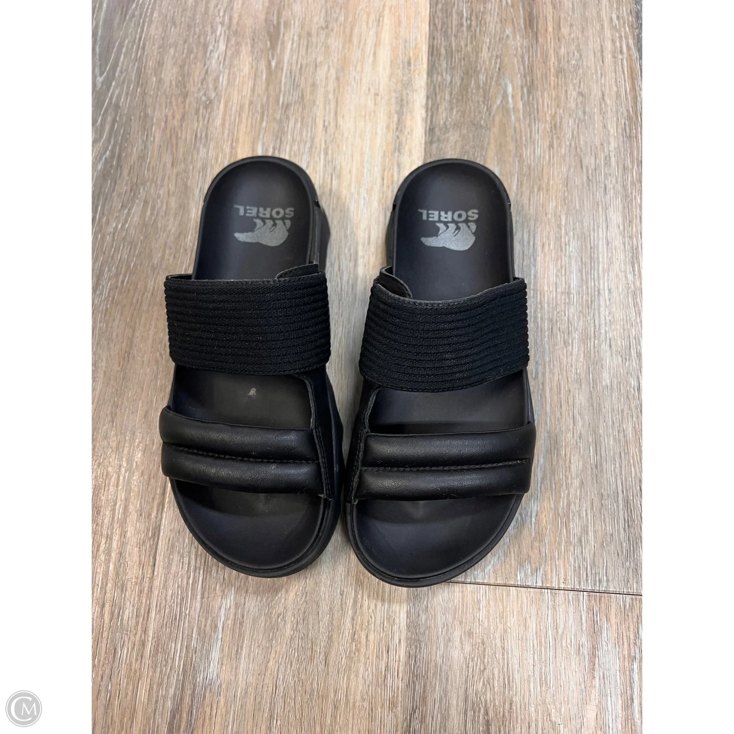 Sandals Flats By Sorel In Black, Size: 7.5