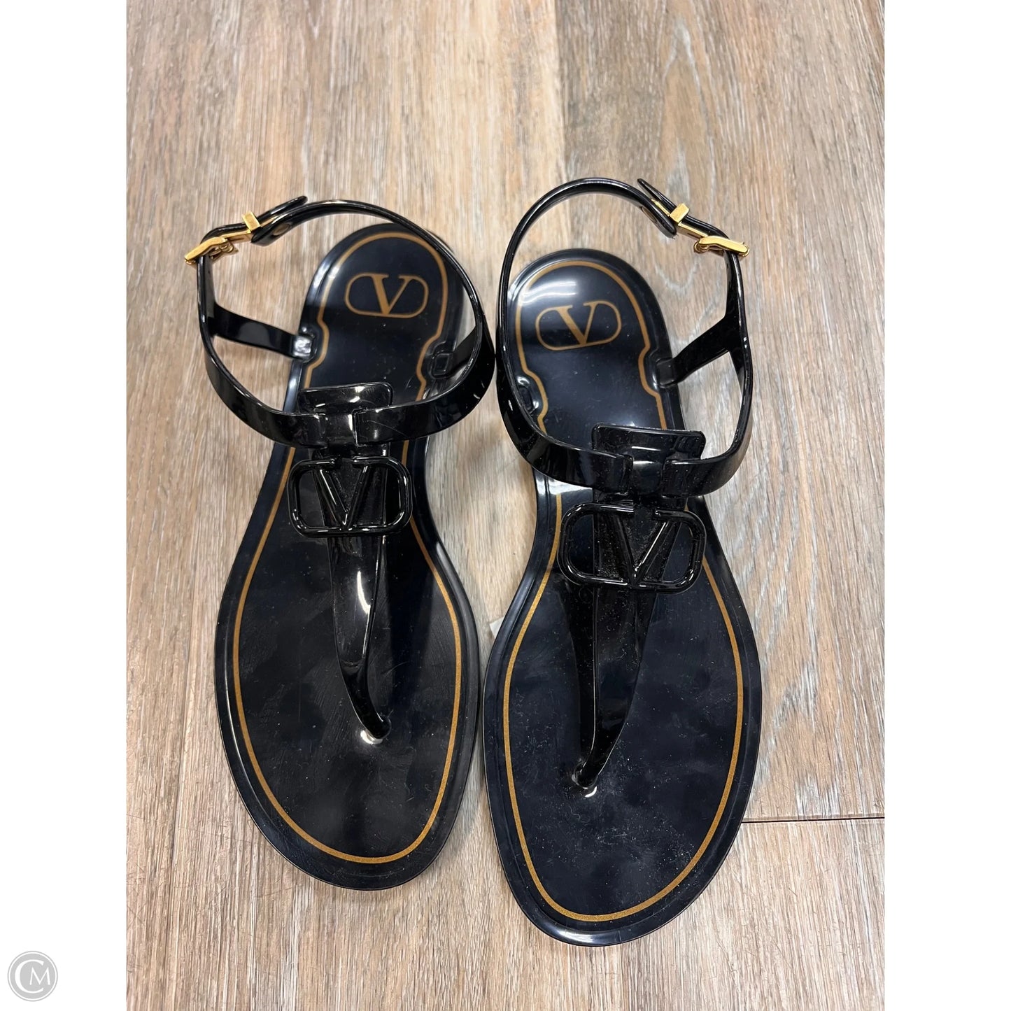 Sandals Luxury Designer By Valentino-garavani In Black, Size: 8/38