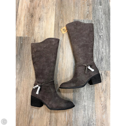 Boots Mid-calf Heels By Born In Grey, Size: 11