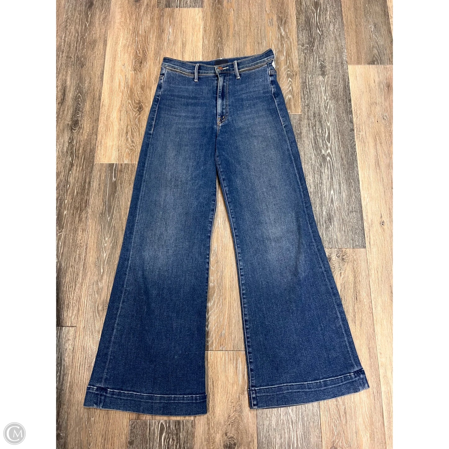 Jeans Wide Leg By Mother In Blue Denim, Size: 6/28