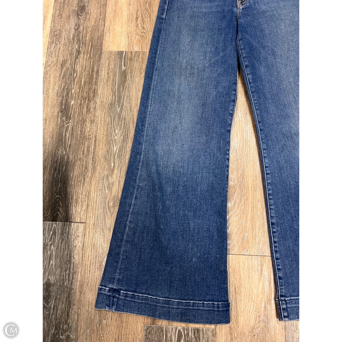 Jeans Wide Leg By Mother In Blue Denim, Size: 6/28