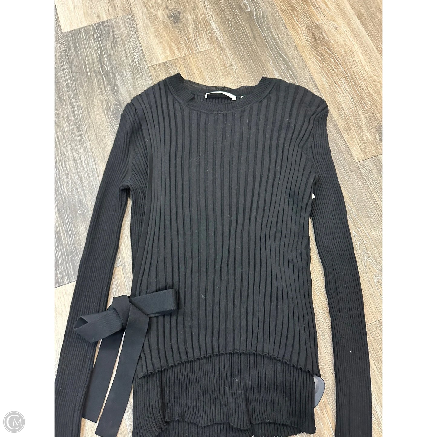 Top Long Sleeve By Helmut Lang In Black, Size: S