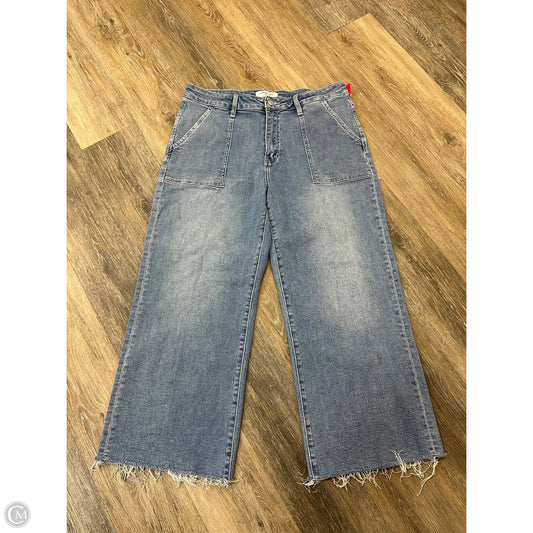 Jeans Wide Leg By Vervet In Blue Denim, Size: 14