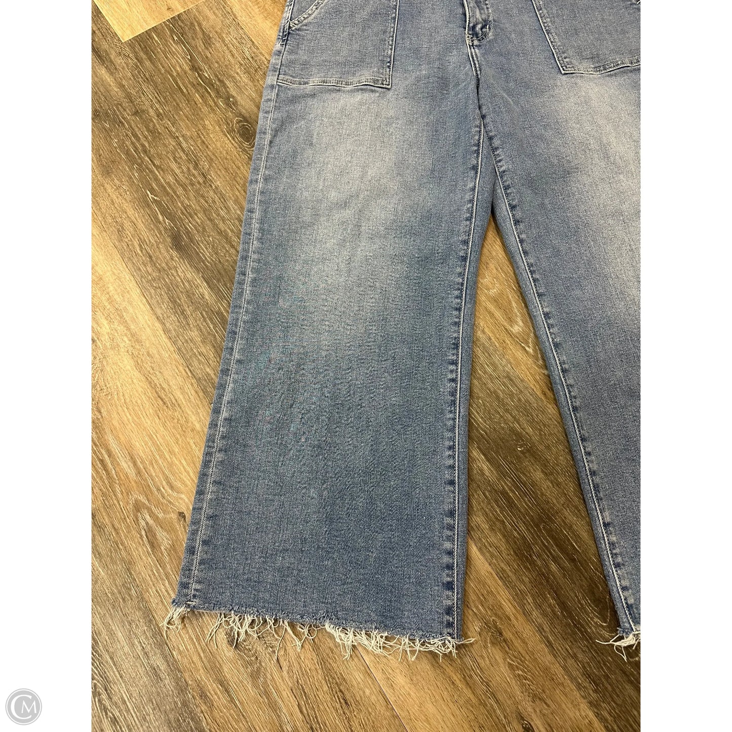 Jeans Wide Leg By Vervet In Blue Denim, Size: 14