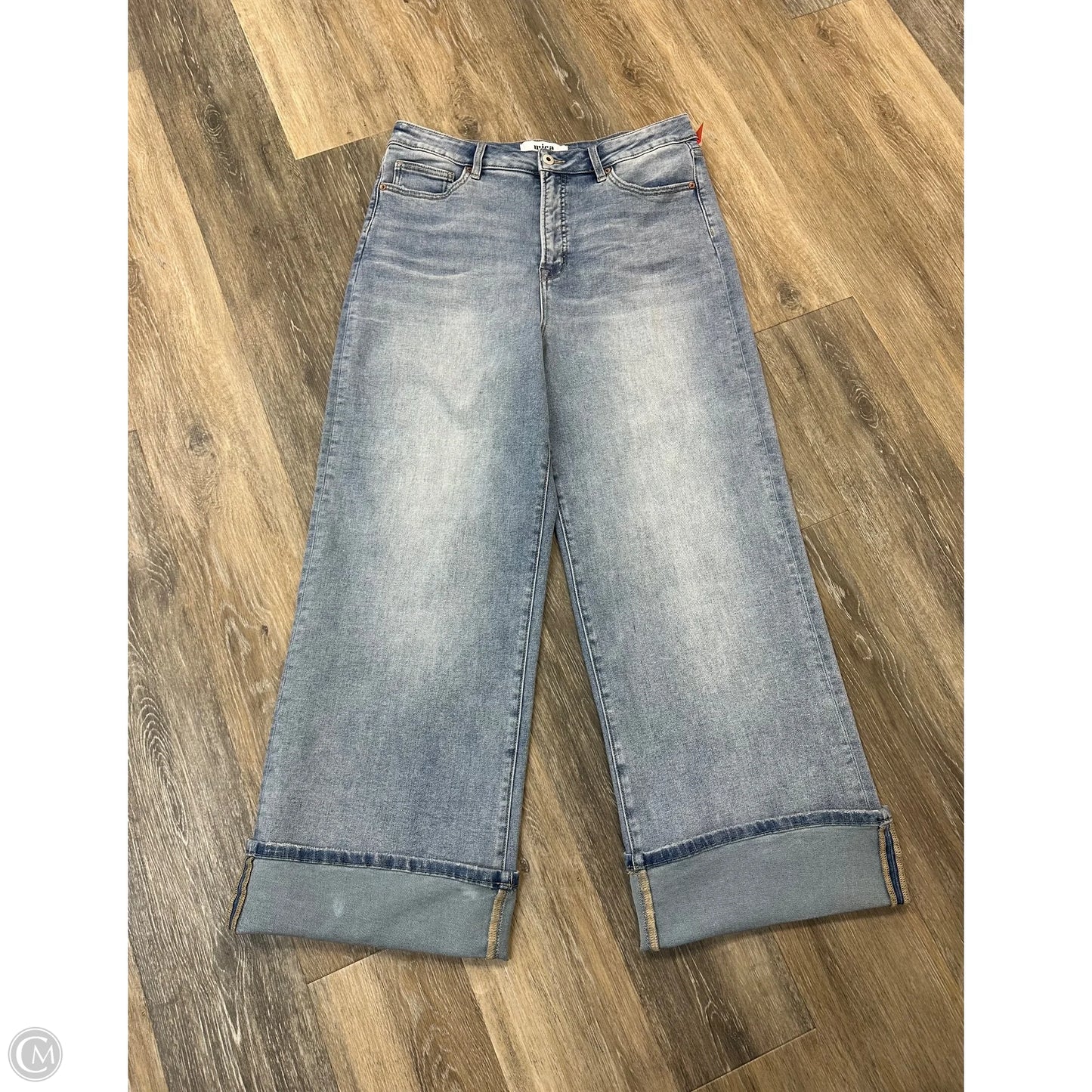 Jeans Wide Leg By Mica In Blue Denim, Size: 14