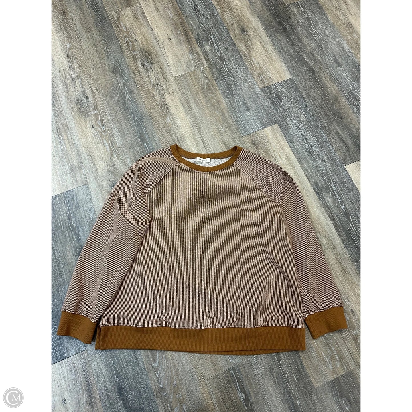 Sweatshirt Crewneck By Doe & Rae In Tan, Size: 2x