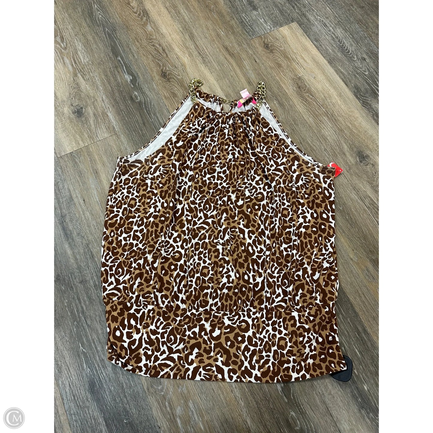 Top Sleeveless Designer By Lilly Pulitzer In Animal Print, Size: Xl