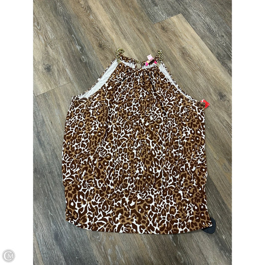 Top Sleeveless Designer By Lilly Pulitzer In Animal Print, Size: Xl