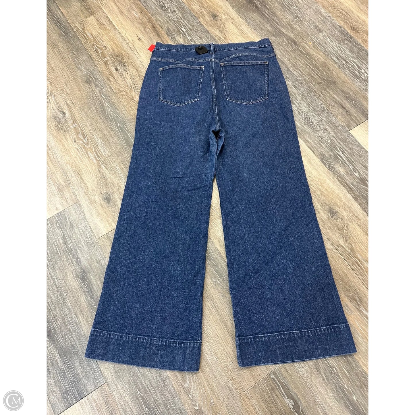 Jeans Wide Leg By J. Crew In Blue Denim, Size: 16