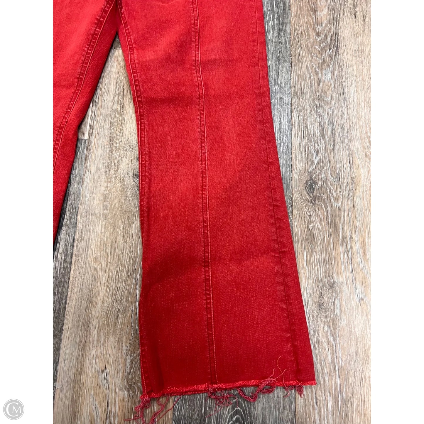 Jeans Straight By Pistola In Red Denim, Size: 8