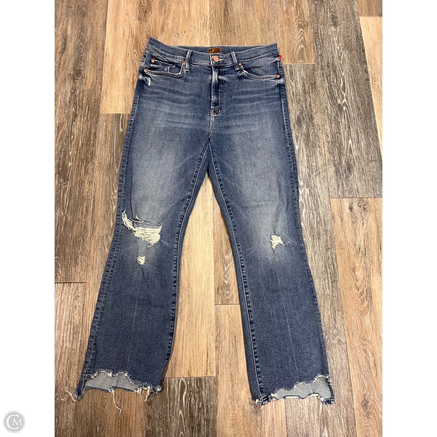 Jeans Straight By Mother In Blue Denim, Size: 8/29