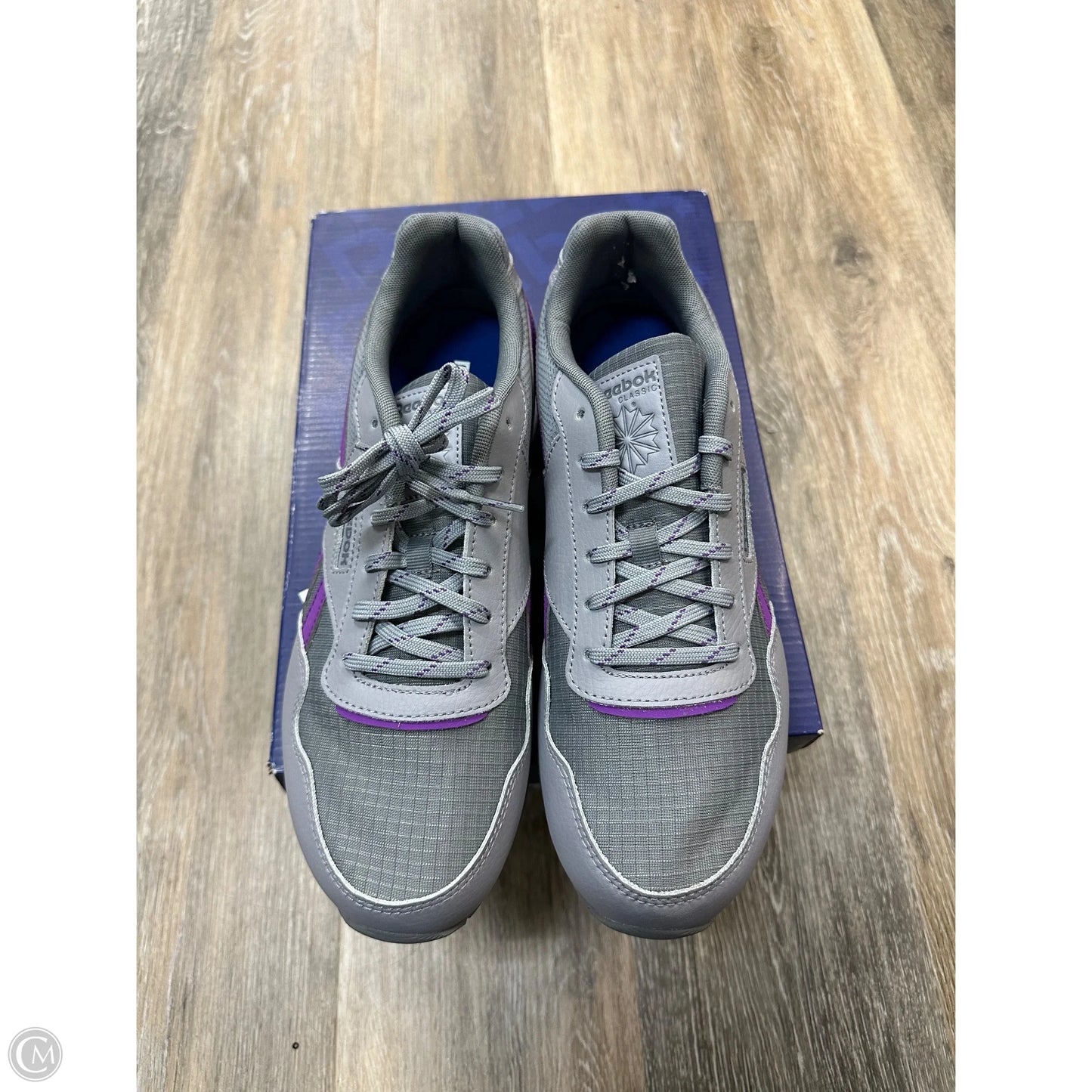 Shoes Sneakers By Reebok In Grey & Purple, Size: 9.5