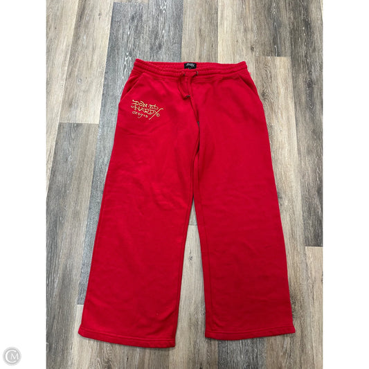 Athletic Pants By Ed Hardy In Red, Size: Xl