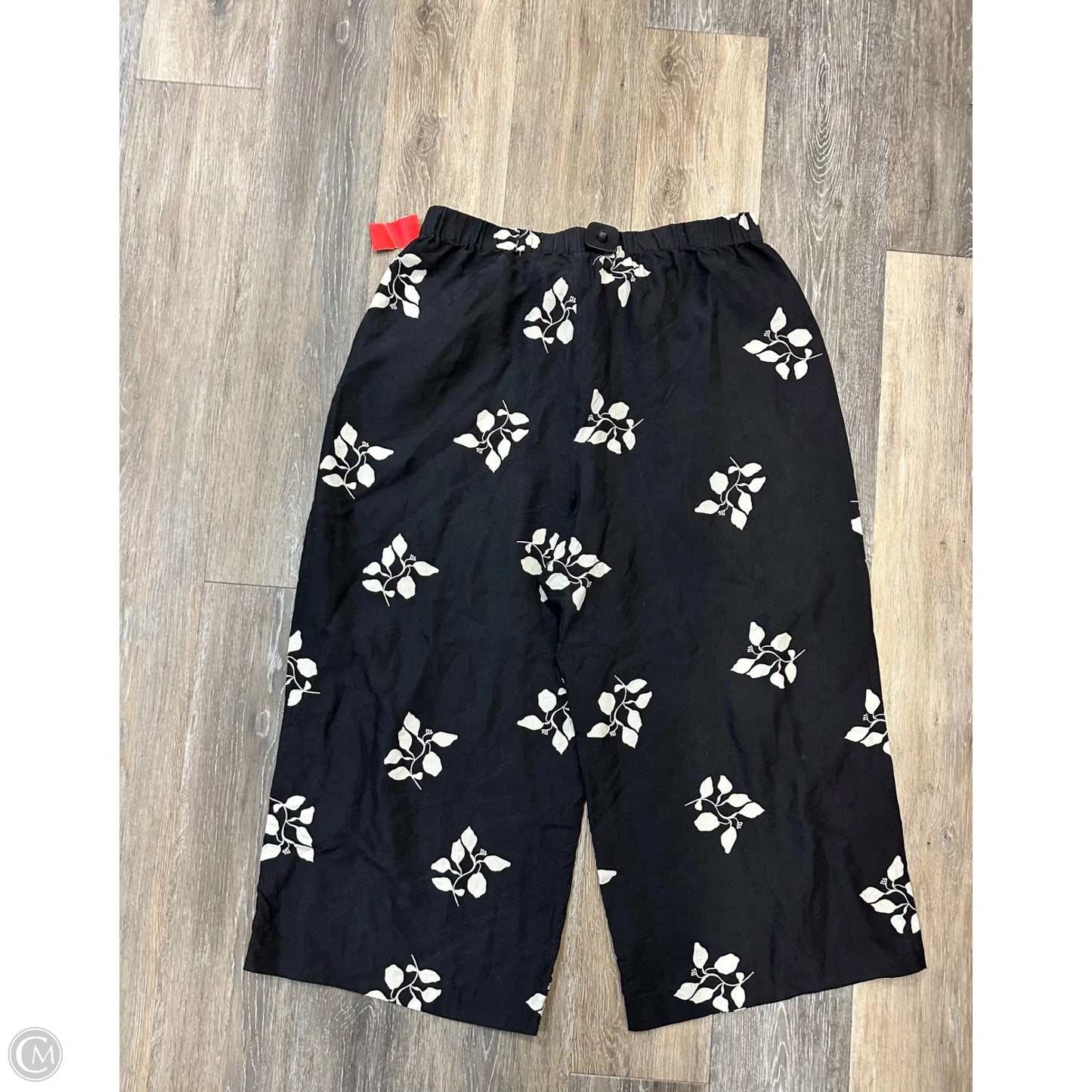 Pants Designer By Lafayette 148 In Black & Cream, Size: L