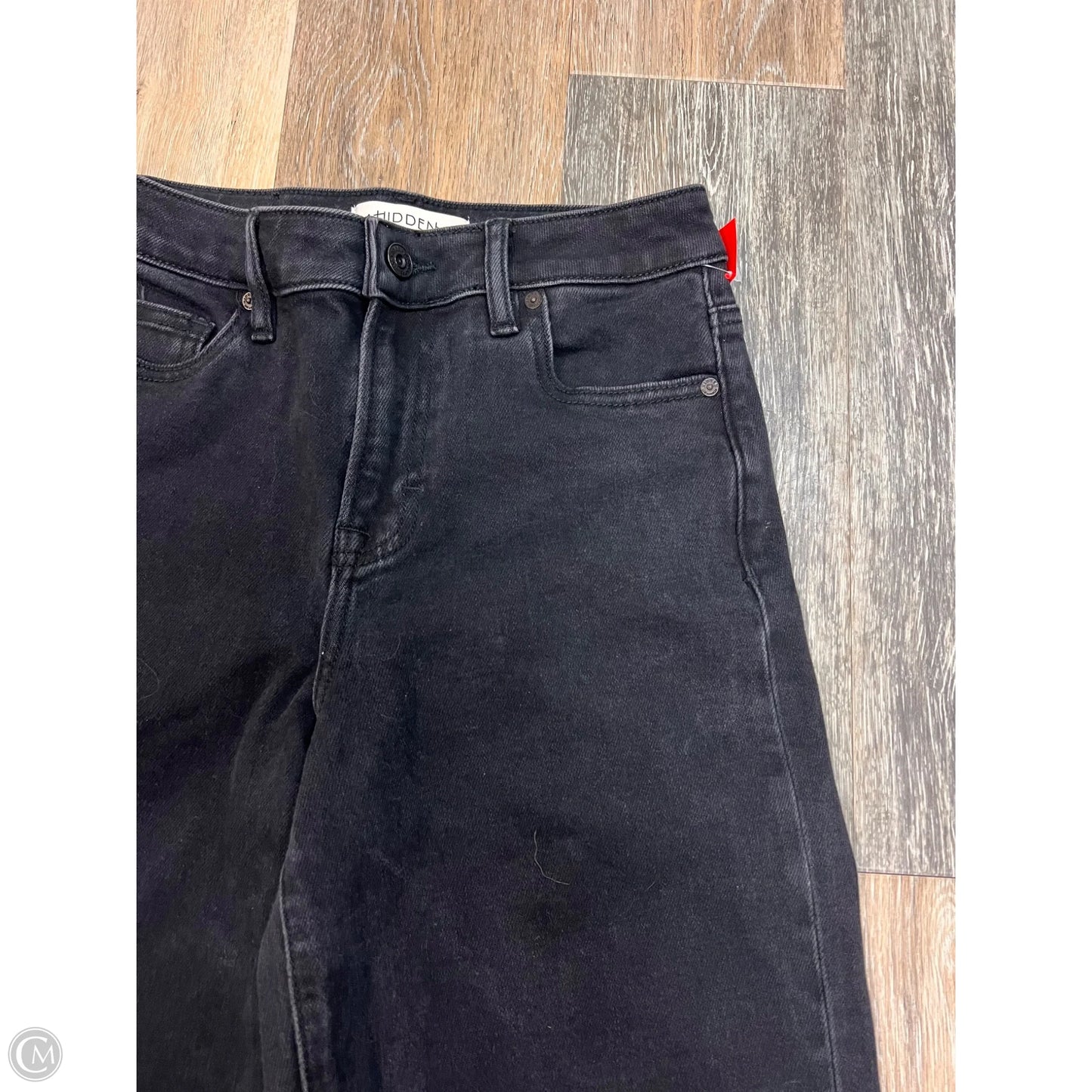 Jeans Wide Leg By Hidden In Black Denim, Size: 0
