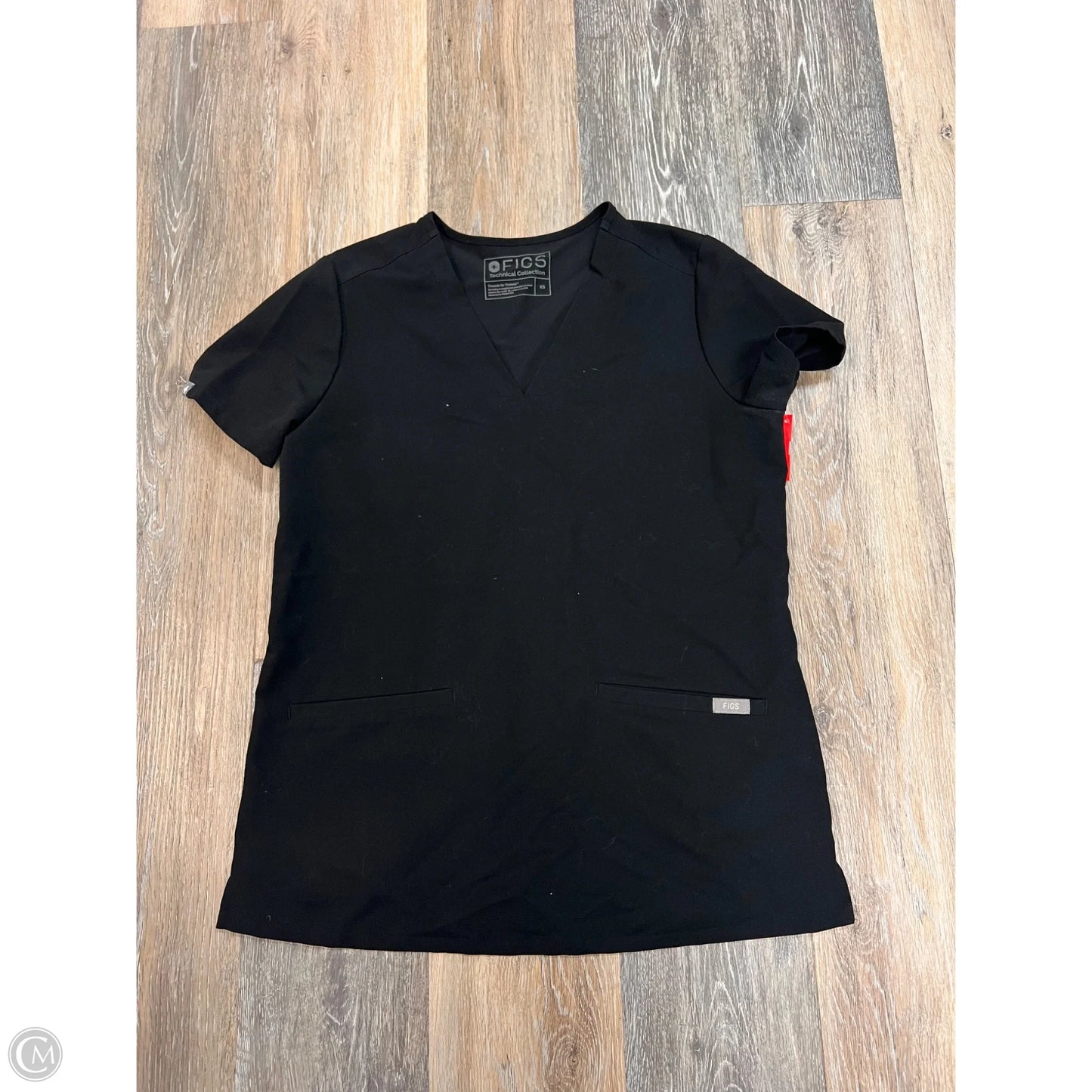 Scrubs Short Sleeve By Figs In Black, Size: Xs
