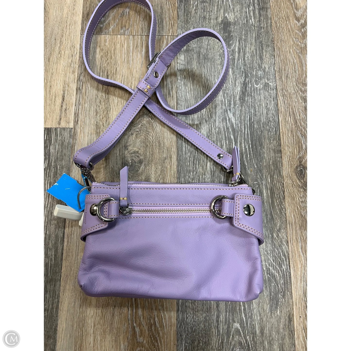 Crossbody Leather By Sapahn, Size: Medium
