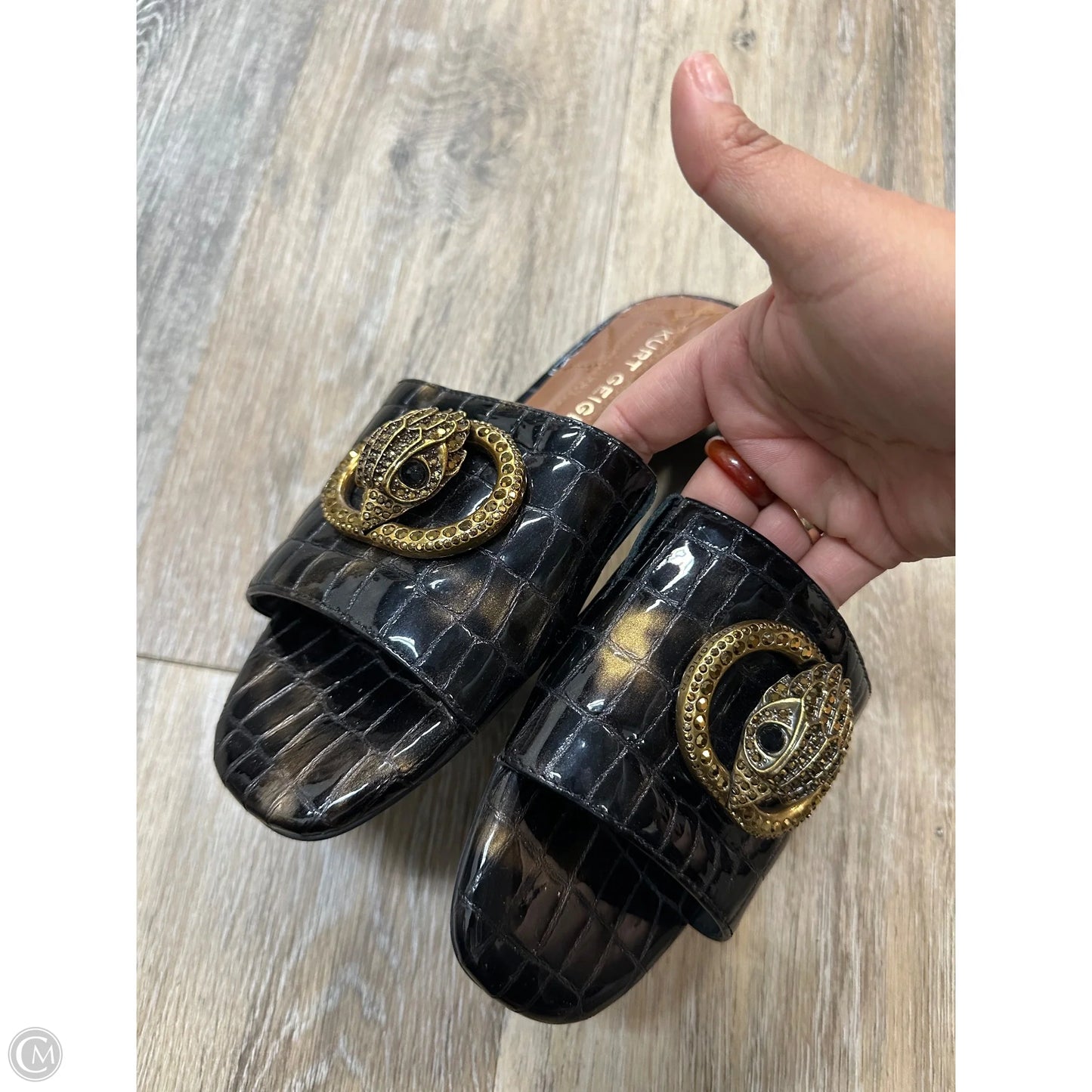 Sandals Designer By Kurt Geiger In Black, Size: 6