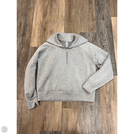 Athletic Sweatshirt Collar By Spanx In Grey, Size: S