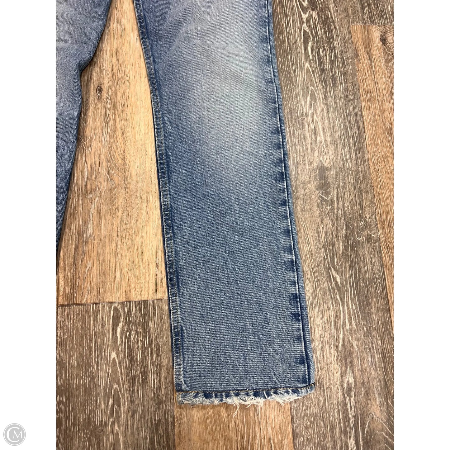 Jeans Straight By Frame In Blue Denim, Size: 0