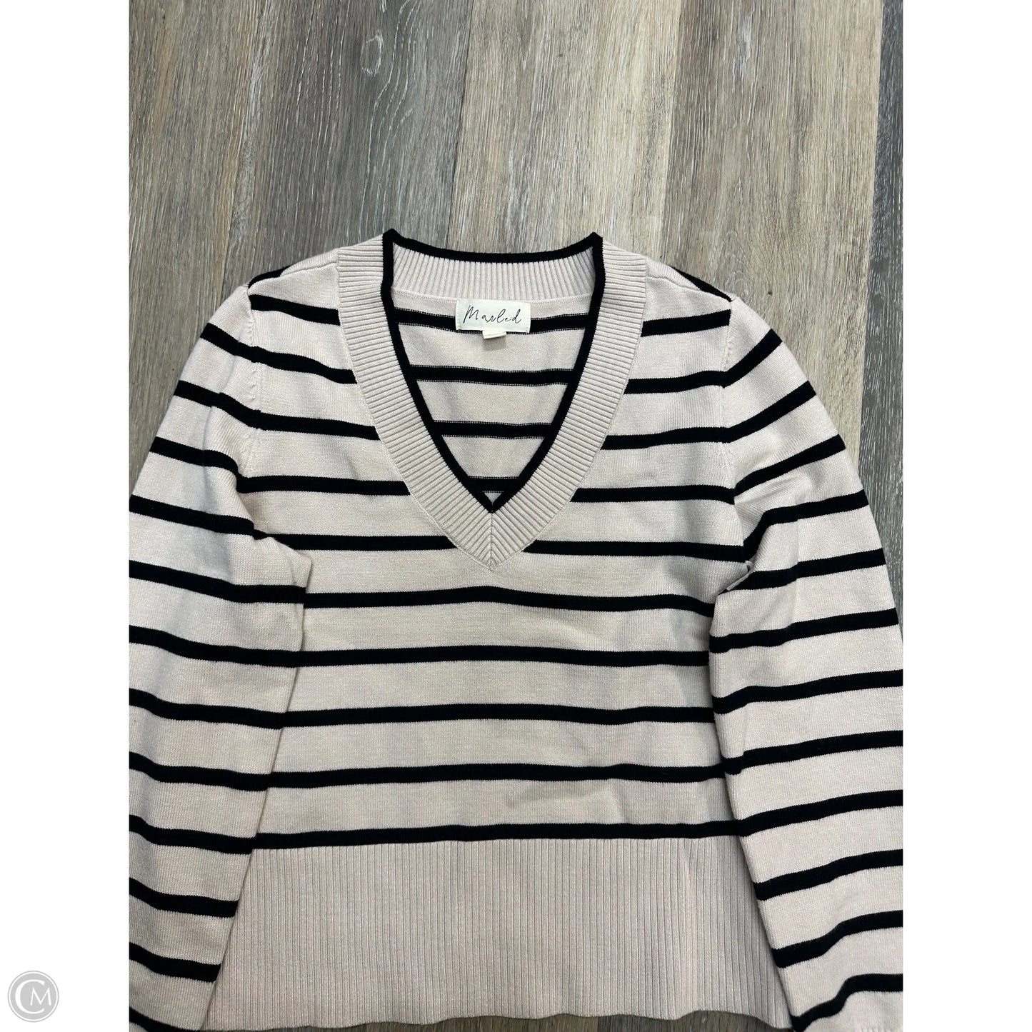 Sweater By Marled In Striped Pattern, Size: Xs