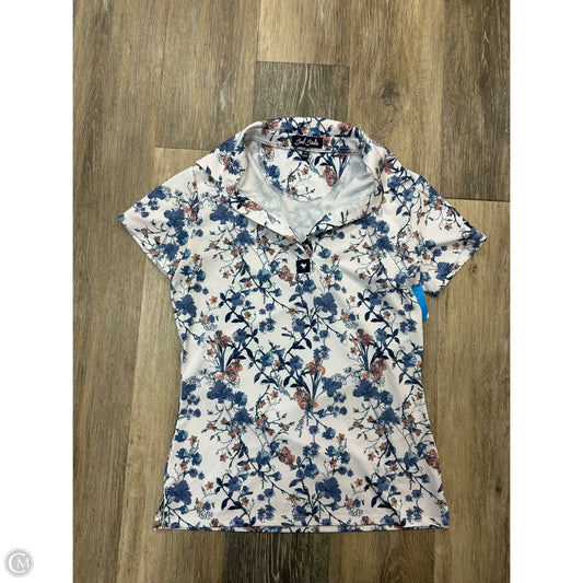Athletic Top Short Sleeve By Bad Birdie In Floral Print, Size: Xs
