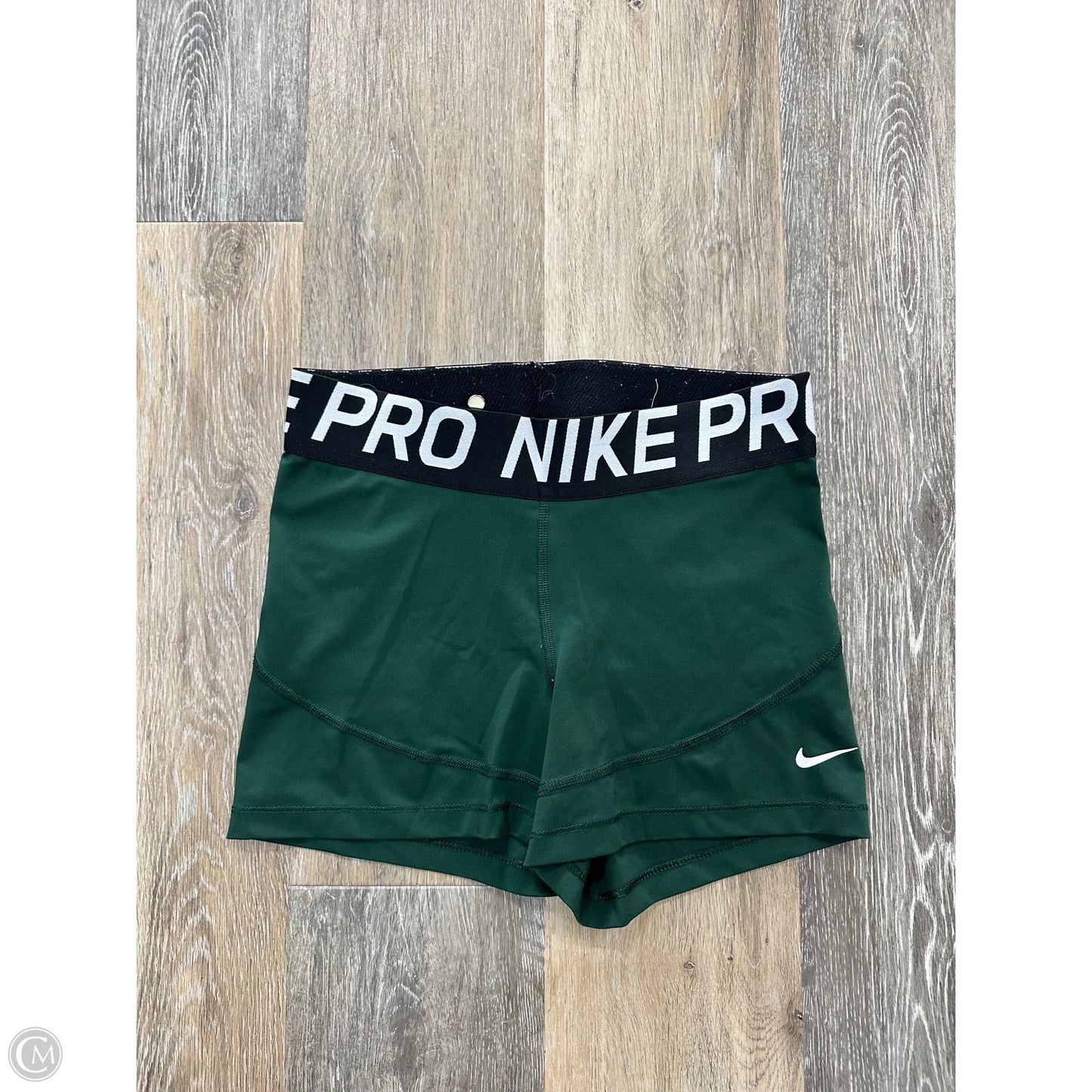 Athletic Shorts By Nike Apparel In Green, Size: M