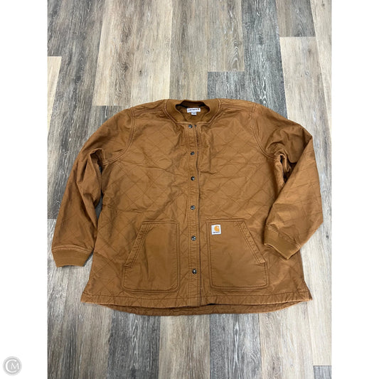 Jacket Utility By Carhartt In Tan, Size: Xxl