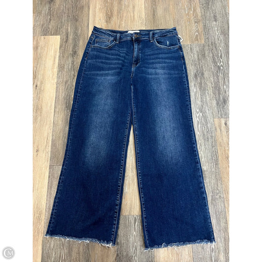 Jeans Wide Leg By Flying Monkey In Blue Denim, Size: 14