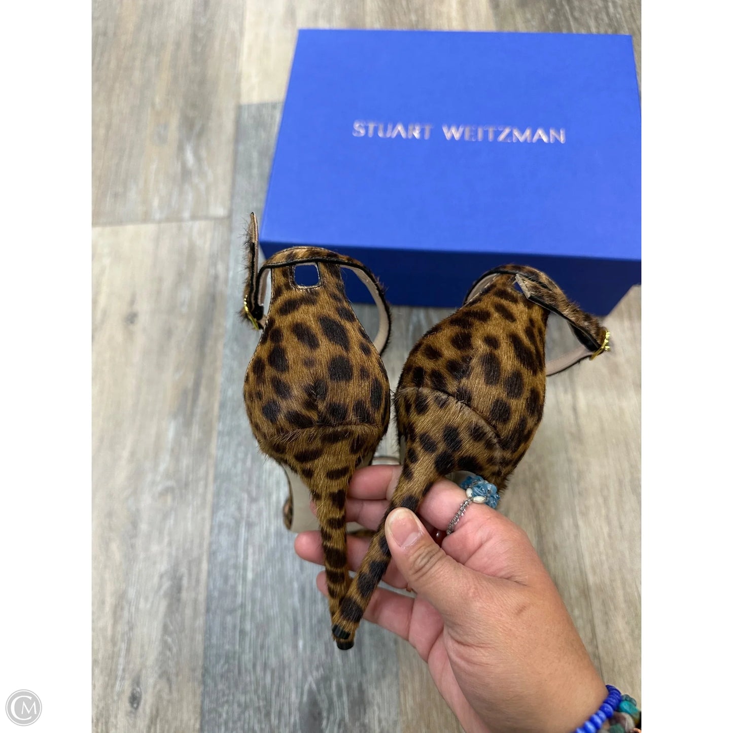 Sandals Designer By Stuart Weitzman In Animal Print, Size: 10