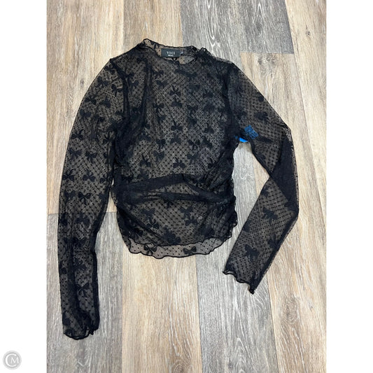 Top Long Sleeve By Vici In Black, Size: S