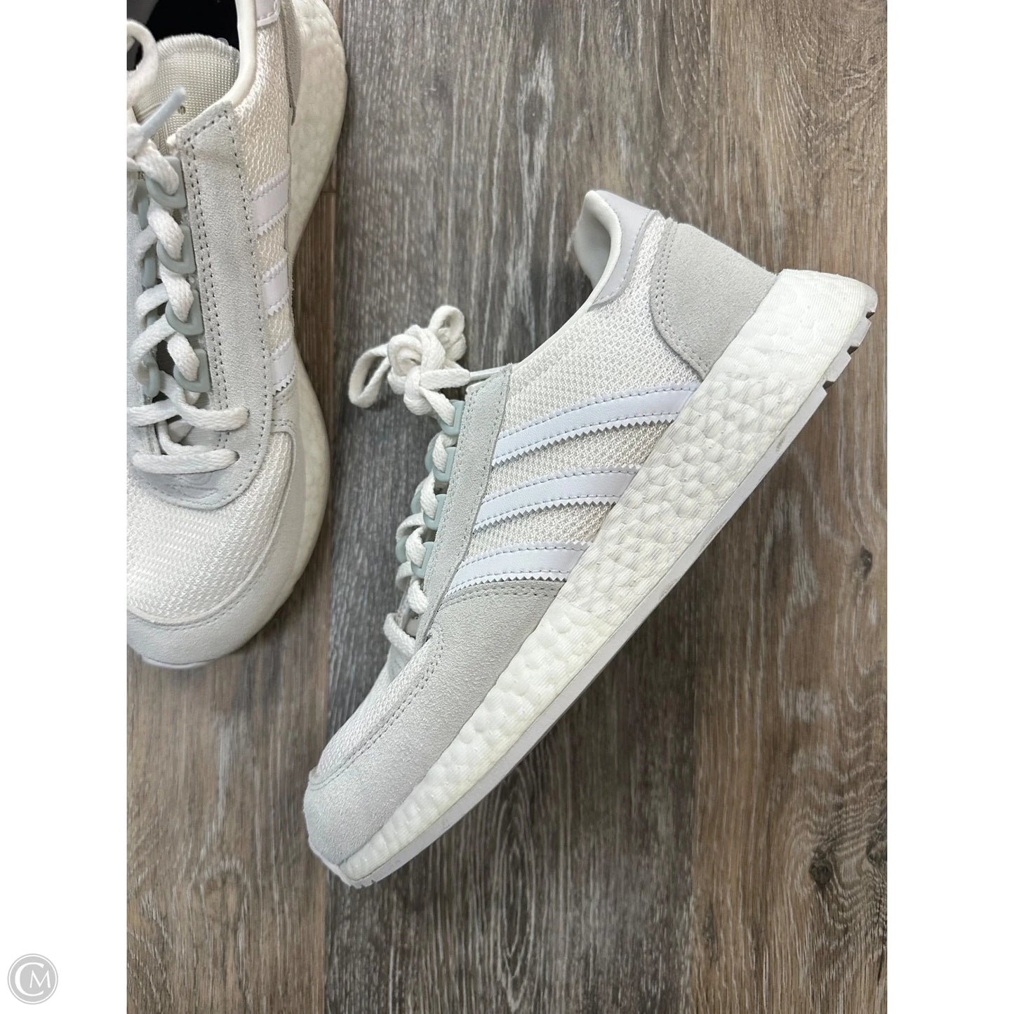 Shoes Athletic By Adidas In White, Size: 6.5