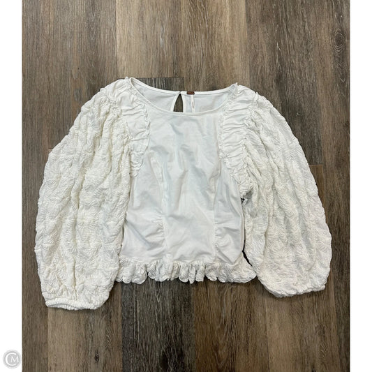 Blouse Long Sleeve By Free People In White, Size: S