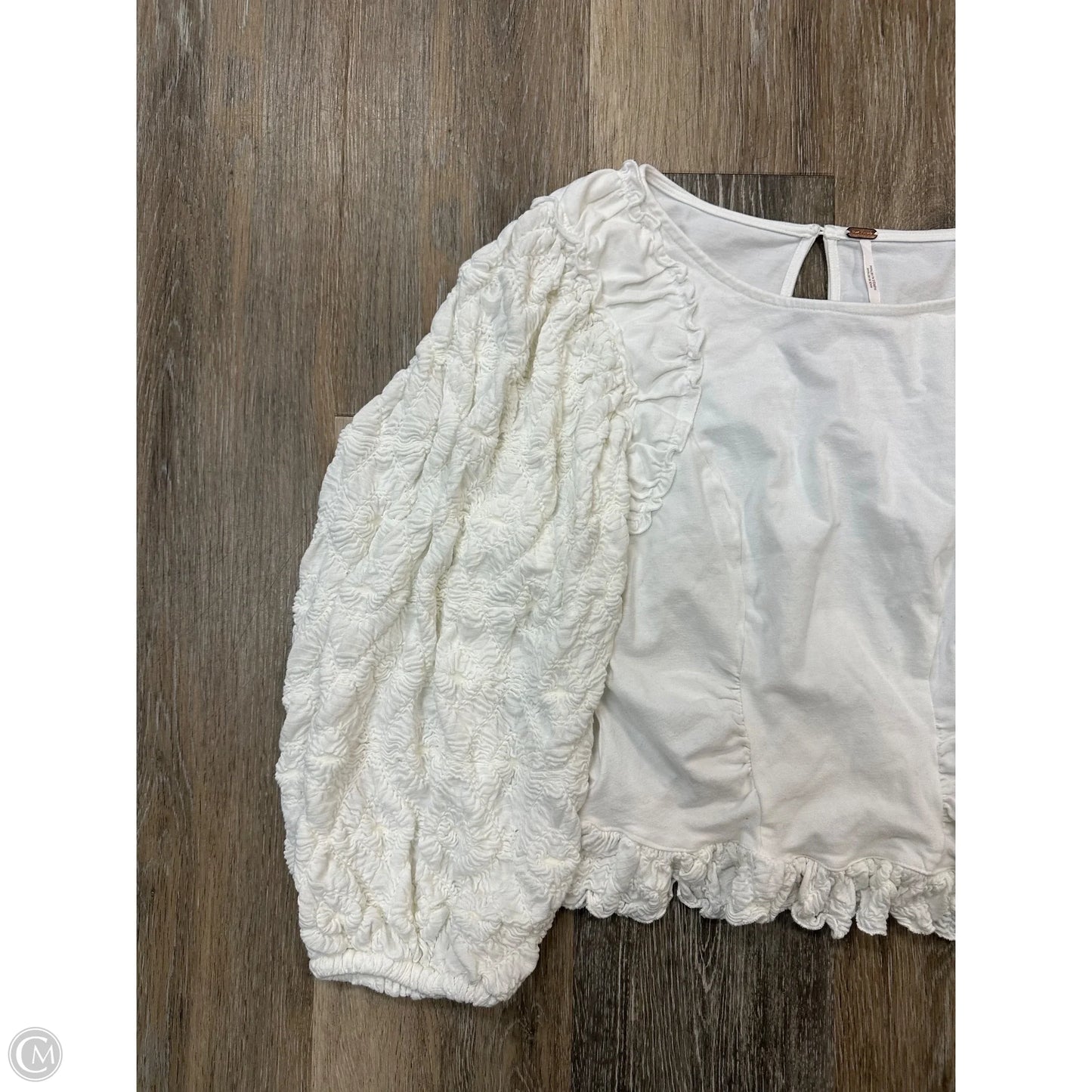 Blouse Long Sleeve By Free People In White, Size: S