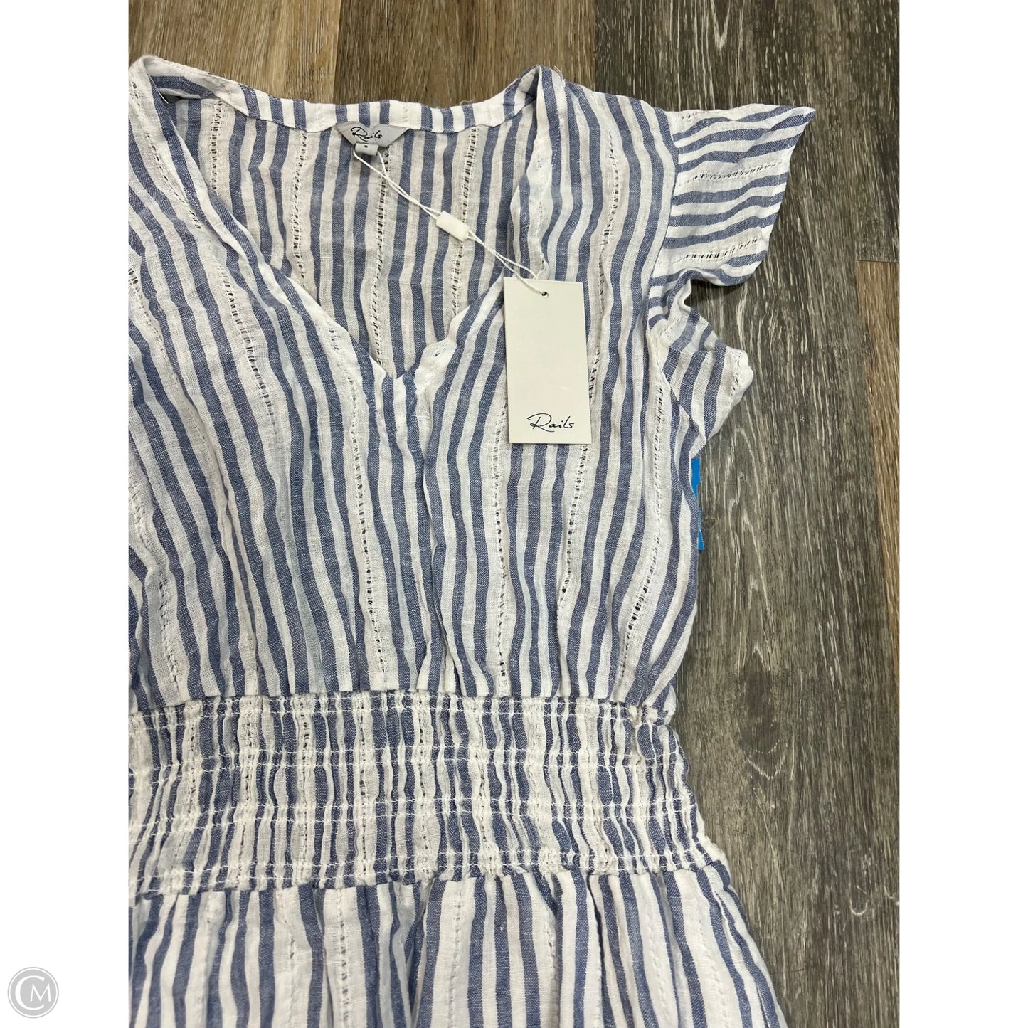 Dress Casual Short By Rails In Blue & White, Size: S