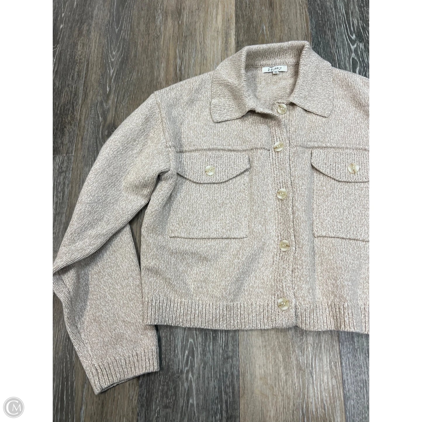 -Sweater Cardigan By Z Supply In Cream, Size: Xs