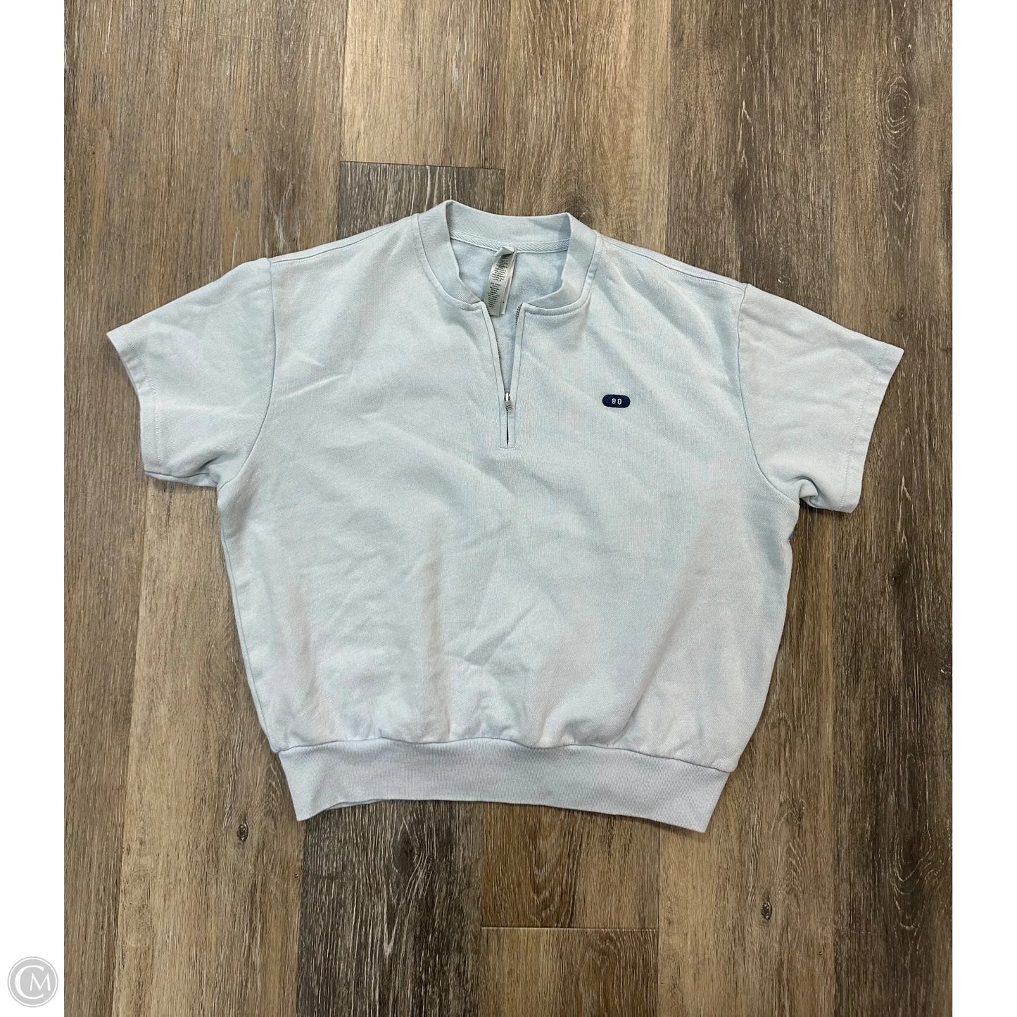 Top Short Sleeve By Skims In Blue, Size: S