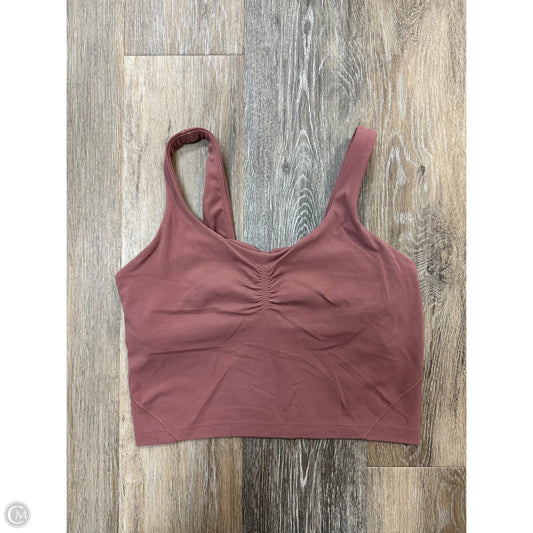 Athletic Tank Top By Lululemon In Pink, Size: 6