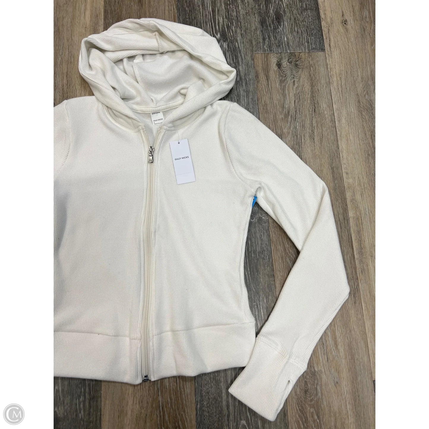 Sweatshirt Hoodie By Gilly Hicks In White, Size: L (runs small)